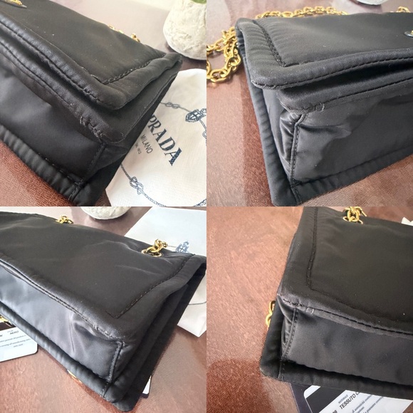 Authentic PRADA Tessuto 1BD199 Chain Bag - Picture 6 of 14